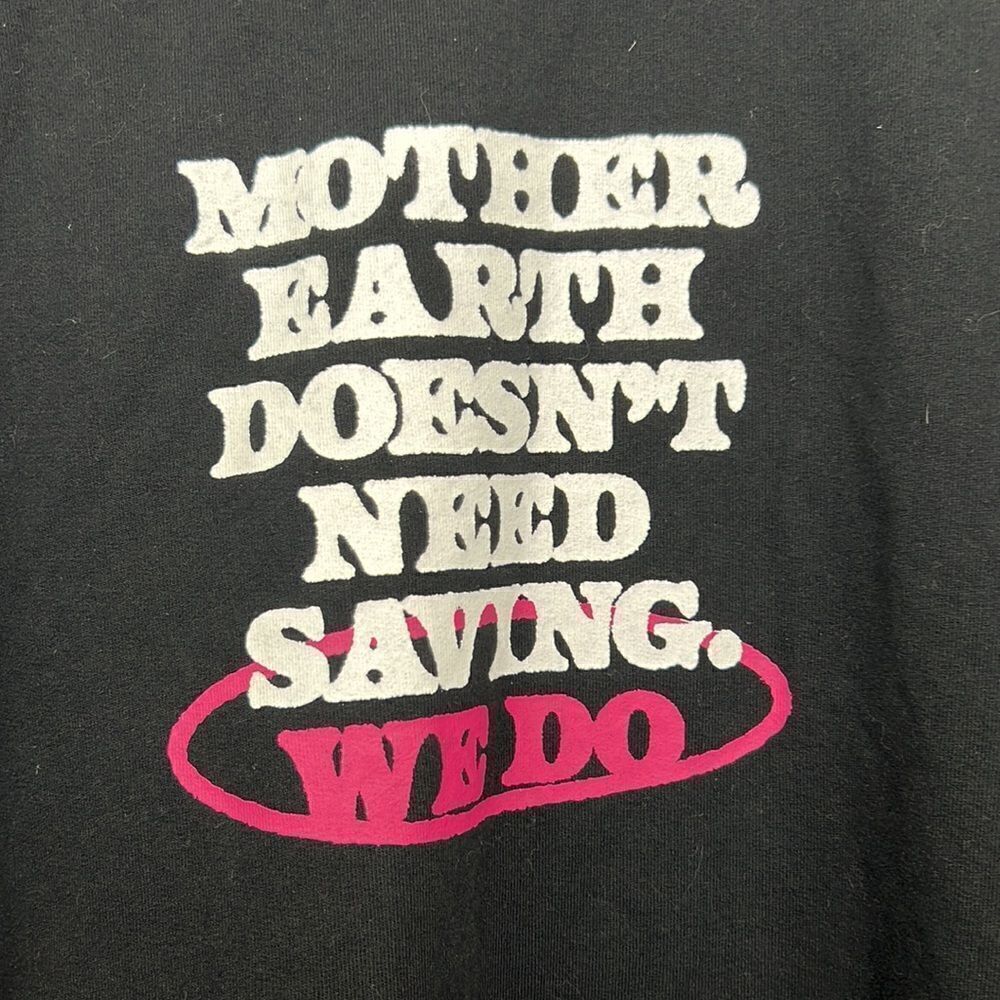 CHNGE Black Earth Day graphic Sweatshirt size M EUC - Picture 3 of 11